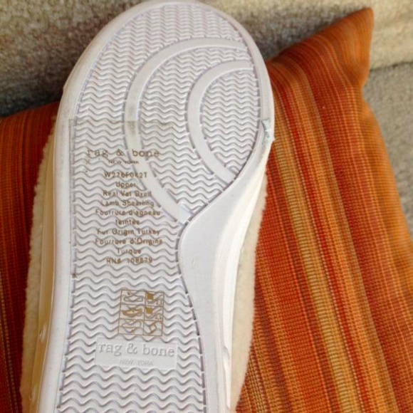 Rag and Bone Standard Issue Shearling Fur Sneakers - Picture 8 of 8